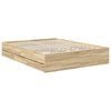 vidaXL Bedframe met lade Sonoma Eiken 150 x 200 cm Geconstrueerd hout