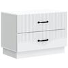 vidaXL Nachtkastje met lade Wit 62 x 34,5 x 44,5 cm Bewerkt hout