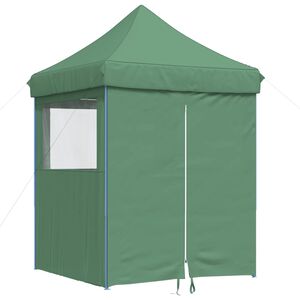 vidaXL Partytent inklapbaar pop-up met 4 zijwanden groen