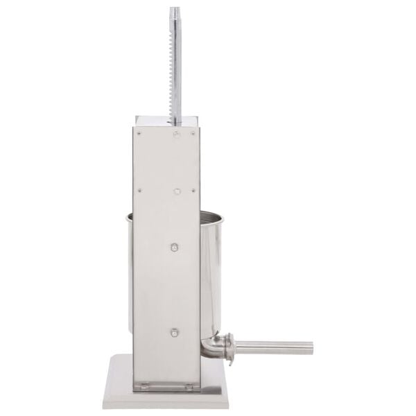 vidaXL Worstenvuller handmatig 10 L roestvrij staal zilverkleurig