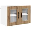 vidaXL Wandglas cabinet PORTO Artisan Eiken 60 x 31 x 40 cm