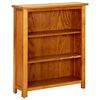 vidaXL Boekenkast met 3 schappen 70x22,5x82 cm massief eikenhout