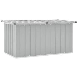 vidaXL Tuinbox 129x67x65 cm grijs
