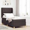 vidaXL Boxspringbed met matras Donkerbruin 190 x 90 cm Stof