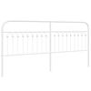 vidaXL Vervangend hoofdbord 193 cm metaal wit
