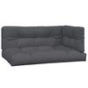 vidaXL 4-delige Loungeset pallet met kussens massief acaciahout