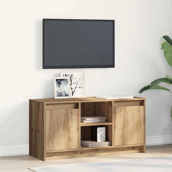 vidaXL TV Eenheden Bruin 100 x 34 x 50 cm Bewerkt hout