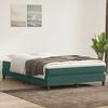 vidaXL Boxspring met matras fluweel donkergroen 140x210 cm