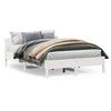 vidaXL Bedframe zonder matras massief grenenhout wit 150x200 cm