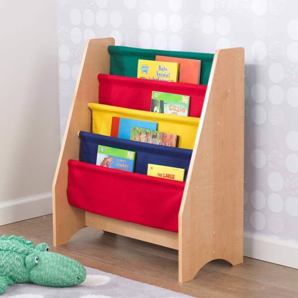 KidKraft Kinder boekenrek+hangvakken meerkleurig 61x29,9x71,1 cm 14226