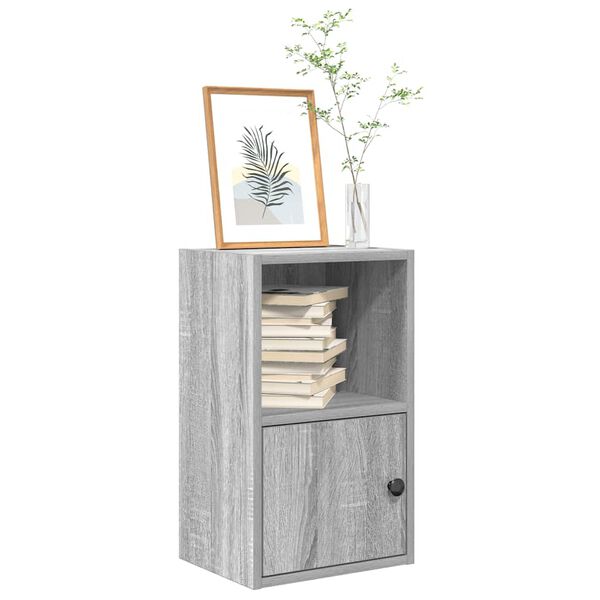 vidaXL Boekenkast 31x24x52 cm bewerkt hout grijs sonoma eikenkleurig