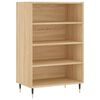 vidaXL Hoge kast 57x35x90 cm bewerkt hout sonoma eikenkleurig