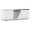 vidaXL Tv-meubel 110,5x35x44 cm massief grenenhout wit