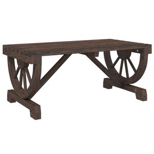 vidaXL Tuintafel 90x50x40 cm massief vurenhout