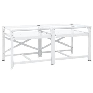 vidaXL | Wasmachine Pedestal | Wit Staal