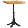 vidaXL Bistrotafel 50 x 50 x 76 cm Massief Mango Hout Bruin Vierkant