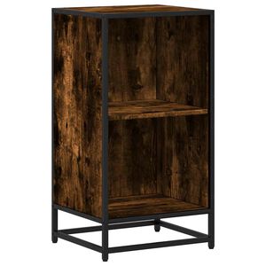 vidaXL Boekenkast 40x35x76 cm bewerkt hout gerookt eikenkleurig