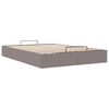 vidaXL Bedframe zonder matras 140x190 cm stof taupe
