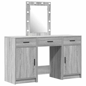 vidaXL Plafondtafel Grijs 50 x 41 x 135 cm Bewerkt hout