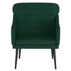 vidaXL Fauteuil 63x76x80 cm fluweel donkergroen