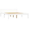 vidaXL Bedframe met 4 lades massief grenenhout wit 140x200 cm