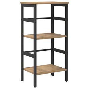 vidaXL Boekenkast 2-laags 40 x 29,5 x 81 cm Bewerkt hout Artisan Eiken