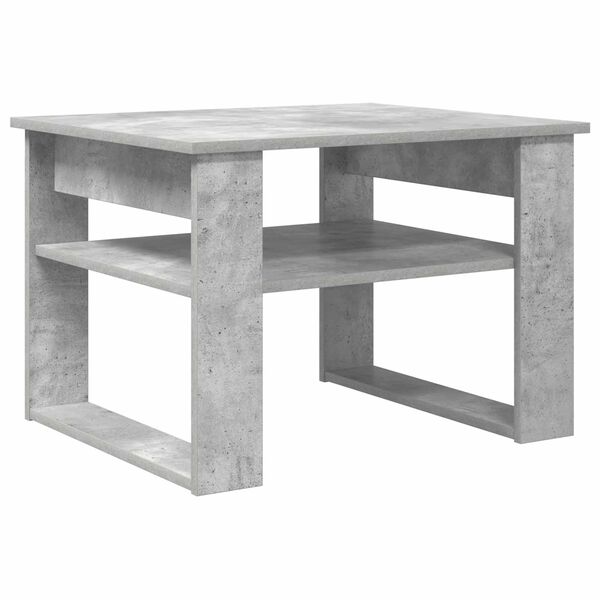 vidaXL Salontafel met opslag Beton Grijs 64 x 54 x 44 cm Bewerkt hout