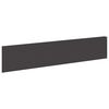 vidaXL Gazonrand 10 st 100 x 22 cm Staal Zwart