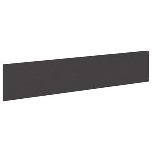 vidaXL Gazonrand 10 st 100 x 22 cm Staal Zwart