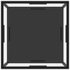 vidaXL Salontafel 60x60x35 cm gehard glas transparant en zwart