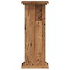 vidaXL Plantenstandaard 33x33x80 cm bewerkt hout oud houtkleurig