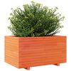 vidaXL Plantenbak 90x60x49,5 cm massief grenenhout wasbruin