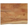 vidaXL Wandschap rechthoekig natuurlijke rand 40x30x3,8 cm acaciahout