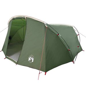 vidaXL Tunnel Tent 4-Person met dak Groen en Wit 318 x 275 x 140 cm