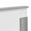 vidaXL Bedframe Grijs Sonoma 140 x 200 cm Massief grenenhout