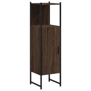 vidaXL Badkamerkast 33x33x120,5 cm bewerkt hout bruin eikenkleurig