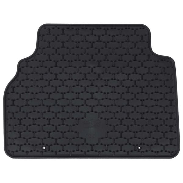 vidaXL Autobodemmat 4 pcs Zwart Rubber