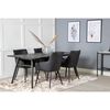 Venture Home Eetkamerstoelen 2 st Comfort lederlook zwart