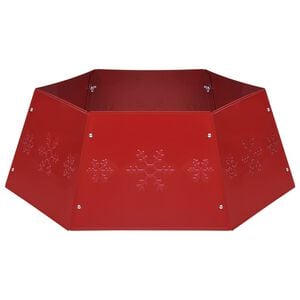 vidaXL Kerstboomrok Ø68x25 cm rood