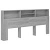 vidaXL Hoofdbordkast 220x19x101,5 cm grijs sonoma eikenkleurig