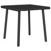 vidaXL Tuin salontafel rechthoekig 40x40x37 cm poly rattan zwart