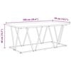 vidaXL Salontafel Grijs 100 x 50 x 40 cm Bewerkt hout en metaal