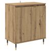 vidaXL Dressoir Artisan Eiken 60 x 35 x 70 cm Bewerkt hout