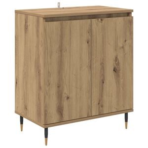 vidaXL Dressoir Artisan Eiken 60 x 35 x 70 cm Bewerkt hout