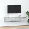 vidaXL Tv-meubelen 2 st 60x31x25,5 cm bewerkt hout grijs sonoma eiken
