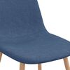 vidaXL Eetkamerstoelen 4 st stof blauw