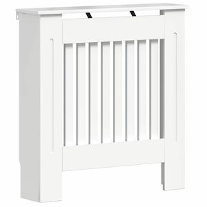 vidaXL Radiatorafdekking Hoogglans wit 78 x 19 x 81,5 cm Bewerkt hout