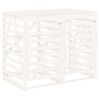 vidaXL Containerberging dubbel massief grenenhout wit