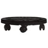 vidaXL Plantentrolley met wielen 170 kg diameter 30 cm zwart