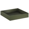 vidaXL Plantenbak Olijfgroen 100 x 100 x 20 cm Koudgewalst staal